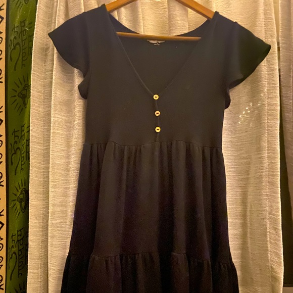 See You Monday Black Midi Dress S - Picture 2 of 3